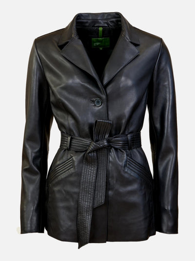Jolene - Lamb Thick Dace Leather -Women - Black