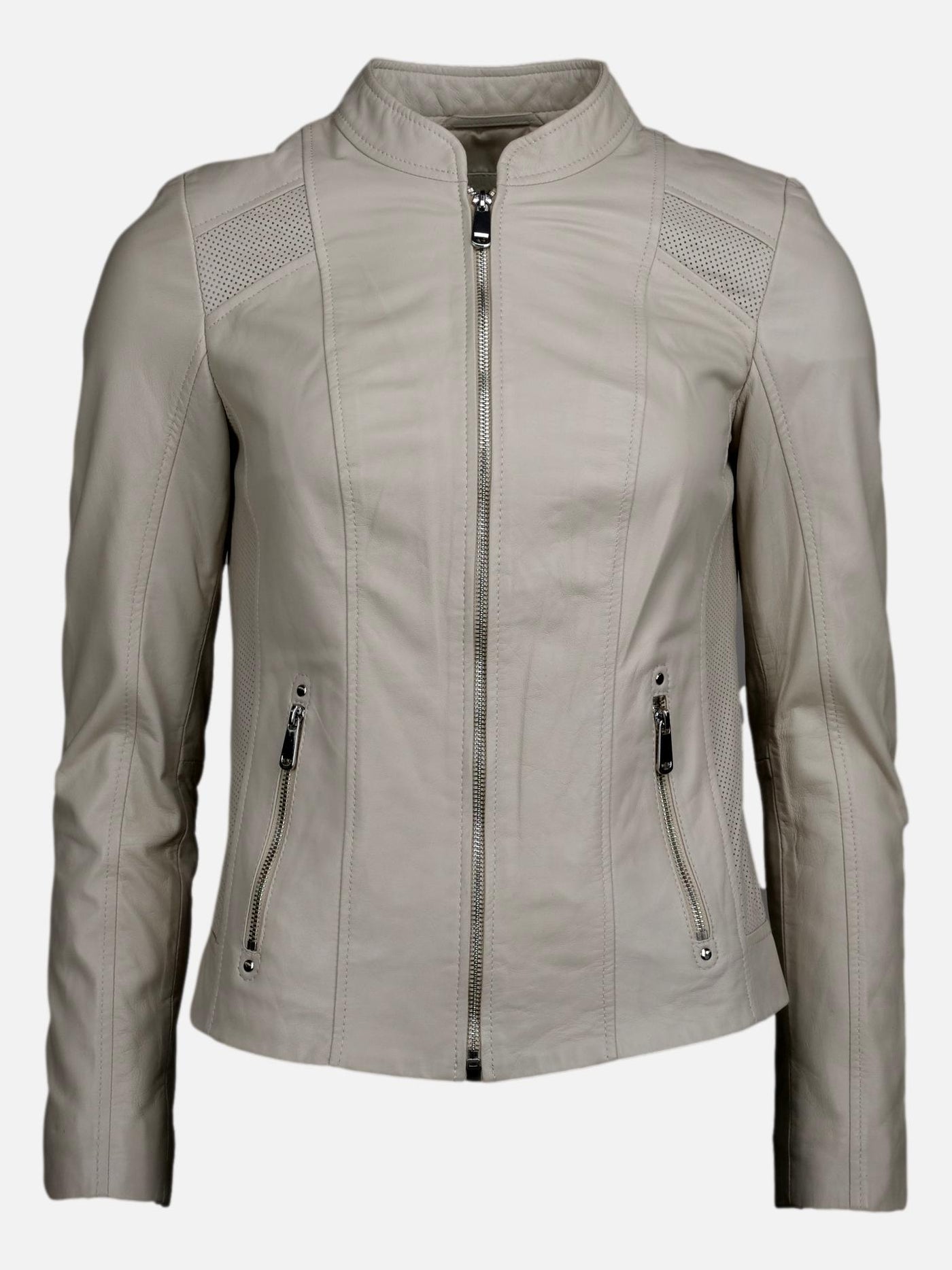 Gate Womens Jacket - Lamb Leather - Women - Beige