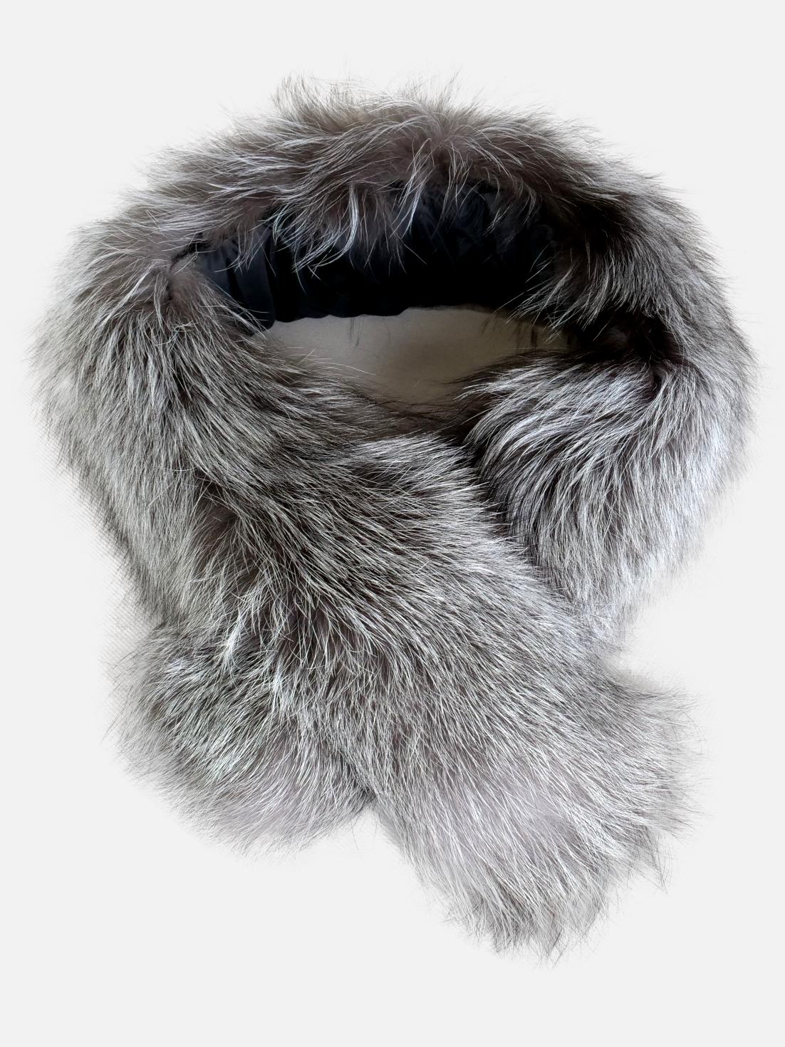 HL Fox Collar - Silver Fox - Accesories - Natural