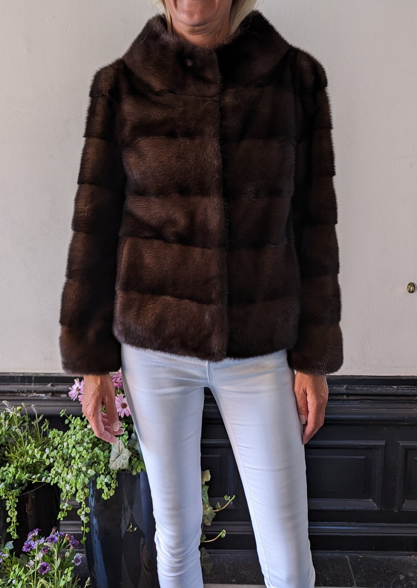 Toni, 60 cm. - Mink - Women - Scan Brown